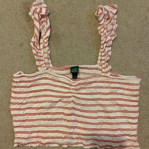red and white wild fable tank top (target) size L